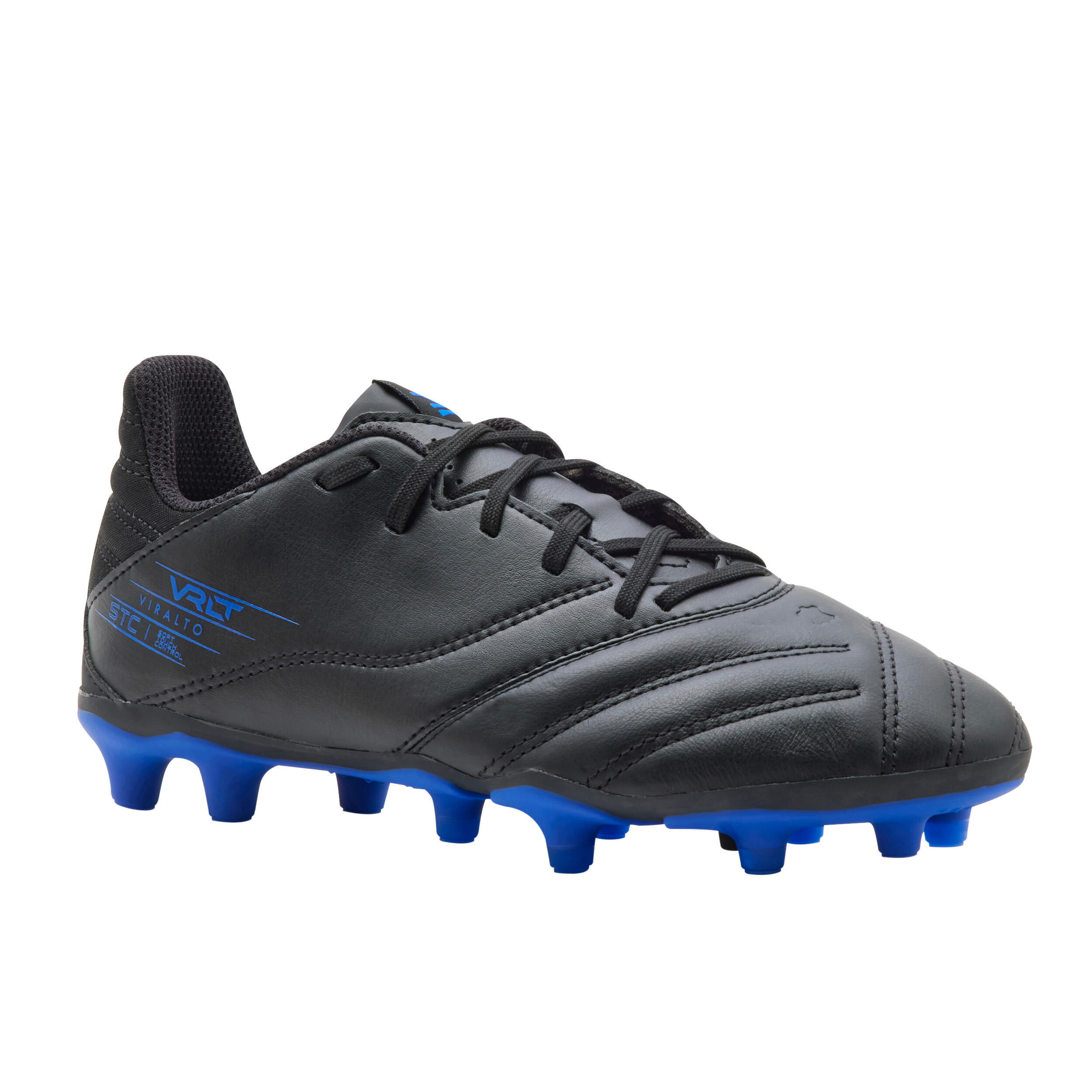 کفش فوتبال چرم کودکان کیپستا Kipsta Viralto II FG-مشکی Kids Kipsta Viralto II FG leather football boots-black