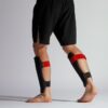 محافظ ساق پا و ران بوکس OUTSHOCK 100 - مشکی/قرمز/خاکستری - Image 4