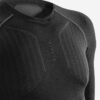 لباس زیر حرارتی فوتبال کیپستا آستین بلند Keepdry 500 kipsta-مشکی