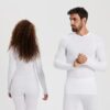 لباس زیر حرارتی آستین بلند کیپستا بزرگسالان Keepdry 500 kipsta-سفید