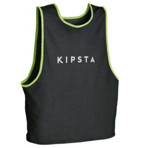 جلیقه آموزشی فوتبال دوطرفه بزرگسالان کیپستا Kipsta-زرد و آبی