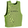 Kipsta two-way football training vest for adults - yellow and blue
