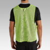Kipsta two-way football training vest for adults - yellow and blue