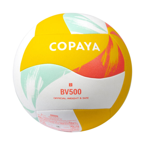 توپ والیبال ساحلی Copaya 500 سایز 5- سفید/زرد