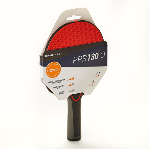 راکت تنیس روی میز Decathlon Pongori PPR 130-مشکی و قرمز