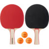 ست تنیس روی میز پونگوری متشکل از 2 راکت PPR 130 و 3 توپ Decathlon PONGORI