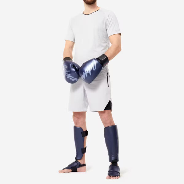 دستکش موی تای کیک بوکسینگ اوتشاک Outshock muay Thai Kick Boxing Gloves - آبی - Image 4