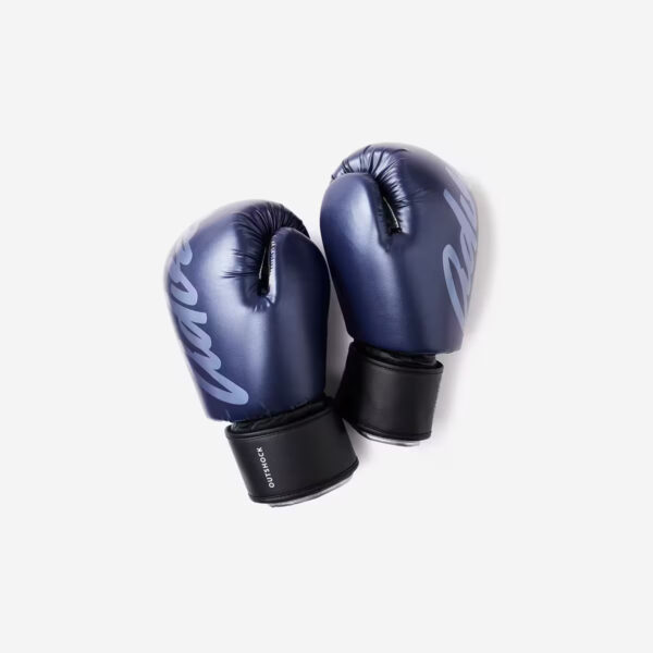 دستکش موی تای کیک بوکسینگ اوتشاک Outshock muay Thai Kick Boxing Gloves - آبی - Image 2