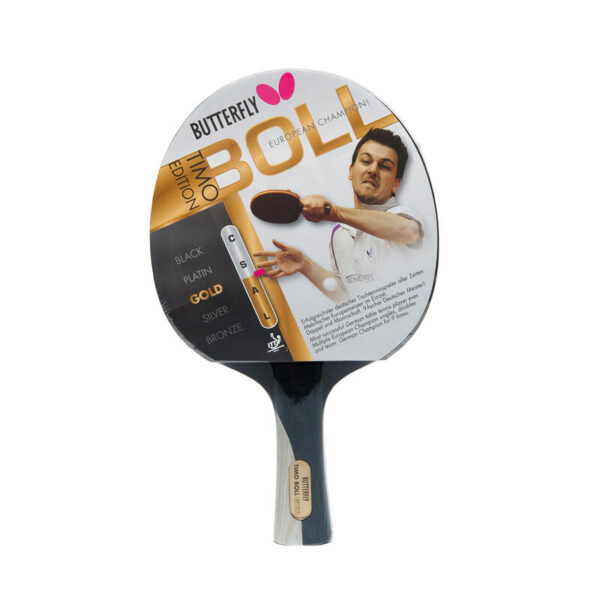 راکت تنیس روی میز باترفلای BUTTERFLY Timo Boll Gold-مشکی و قرمز