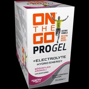 پرو ژل انرژی زا و معدنی PROGEL ON THE GO طعم توت سیاه - بسته 24 عددی