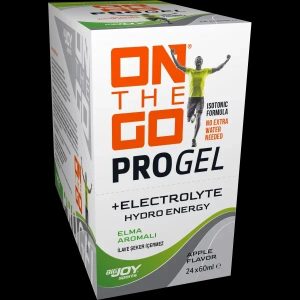 پرو ژل انرژی زا و معدنی PROGEL ON THE GO طعم سیب - بسته 24 عددی