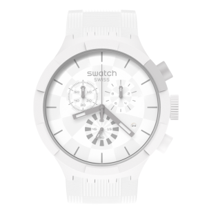 ساعت سواچ مدل (SWATCH CHEQUERED WHITE (SB02W400