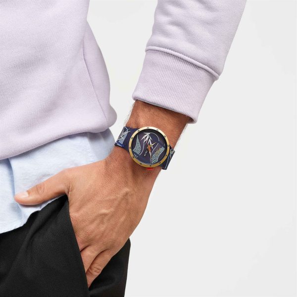 ساعت سواچ مدل (SB05Z700) SWATCH BLUE AND GOLDEN LITHE DANCER - Image 6