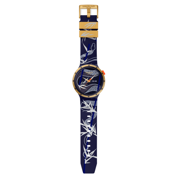 ساعت سواچ مدل (SB05Z700) SWATCH BLUE AND GOLDEN LITHE DANCER - Image 3