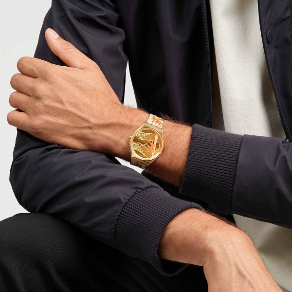 ساعت سواچ مدل (SYXZ105) SWATCH GOLDEN RED BAMBOO - Image 6