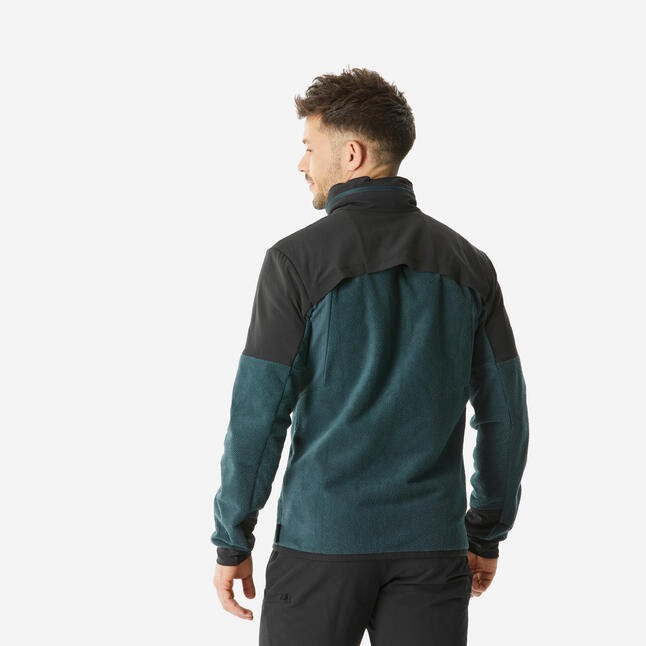 سویشرت مردانه طبیعت گردی-QUECHUA SH500-سبزآبی سویشرت مردانه طبیعت گردی-QUECHUA SH500-سبزآبی - Image 3