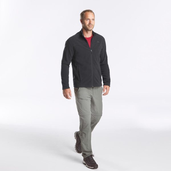 سویشرت مردانه طبیعت گردی - QUECHUA MH120 - مشکی - Image 6