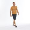 تیشرت آستین کوتاه مردانه-QUECHUA NH100-زرد - Image 2