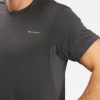 تیشرت آستین کوتاه مردانه-QUECHUA MH100-خاکستری تیره - Image 4
