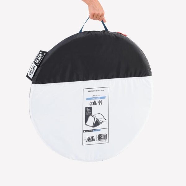 چادر کمپ و کوهنوردی-QUECHUA  2 Person 2 Seconds Fresh&Black-سفید - Image 15
