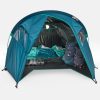چادر کمپ و کوهنوردی-QUECHUA  3 Person MH100 Fresh & Black-آبی - Image 22