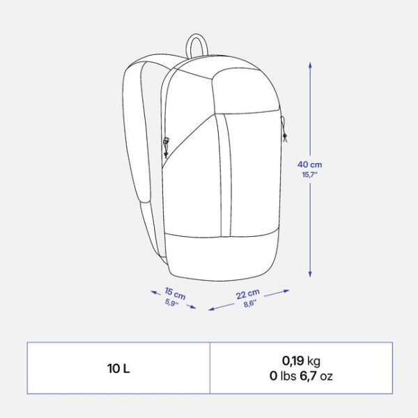 کوله طبیعت گردی-QUECHUA NH Arpenaz 100 10L-سبز - Image 2