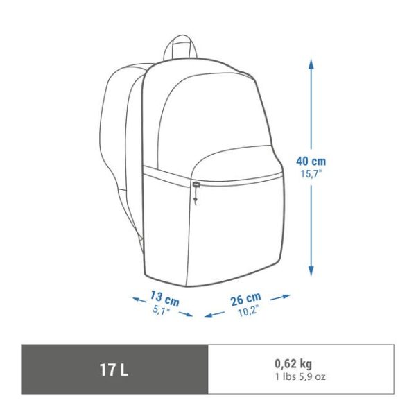 کوله طبیعت گردی-QUECHUANH Escape 100 17L-آبی دریایی - Image 2