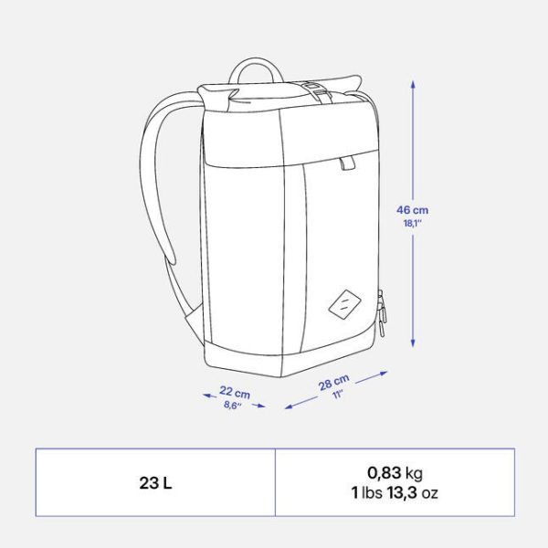 کوله طبیعت گردی-QUECHUA NH500 Escape 23L-زرد - Image 2