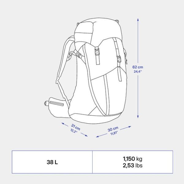 کوله طبیعت گردی-QUECHUA MH500-قهوه ای - Image 2