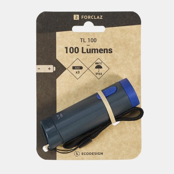 چراغ قوه کمپ و کوهنوردی-QUECHUA Lumens100 TL100-آبی - Image 3