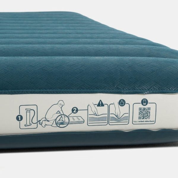 تشک بادی کمپ و کوه نوردی-QUECHUA 2Persons 120cm Air Comfort-آبی - Image 5
