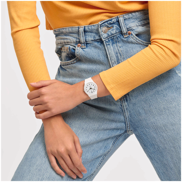 ساعت سواچ مدل SWATCH JUST WHITE SOFT (SO28W107-S14) - Image 4