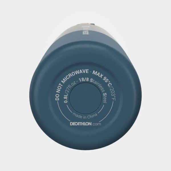 ترموس کمپ و کوهنوردی-QUECHUA Thermos 0.8L Practical Lid 900-آبی - Image 4