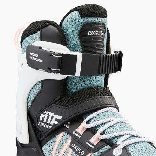 اسکیت بچگانه-OXELO Kids Fitness Skates FIT 5-آبی/مشکی - Image 4