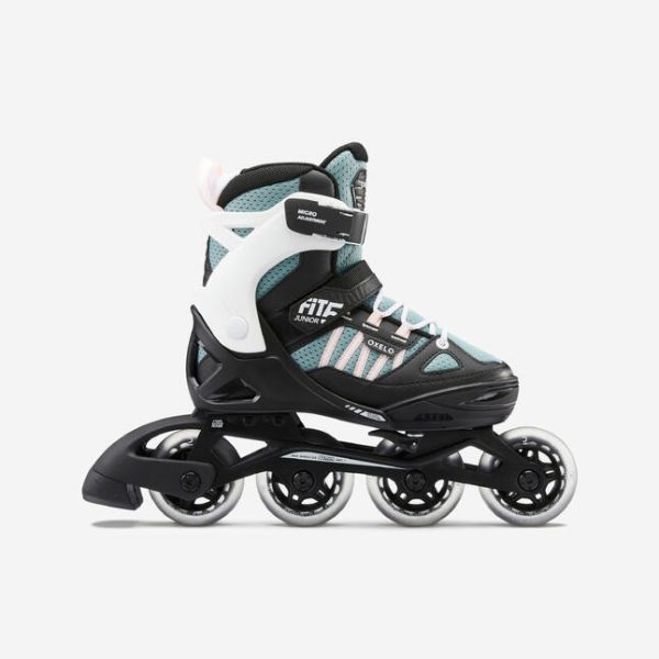 اسکیت بچگانه-OXELO Kids Fitness Skates FIT 5-آبی/مشکی
