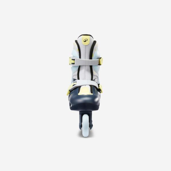 اسکیت بچگانه-OXELO Kids Skates PLAY 5-آبی/زرد - Image 2