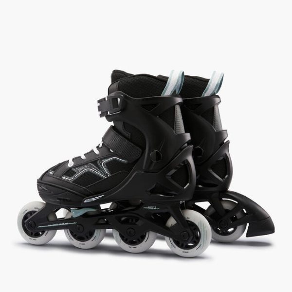اسکیت بچگانه-OXELO Kids Skates FIT3-مشکی/خاکی - Image 6