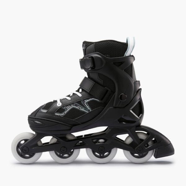 اسکیت بچگانه-OXELO Kids Skates FIT3-مشکی/خاکی - Image 5