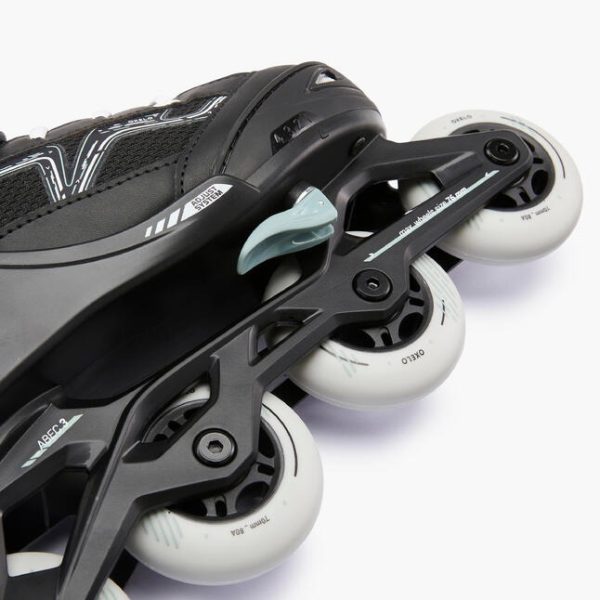 اسکیت بچگانه-OXELO Kids Skates FIT3-مشکی/خاکی - Image 3
