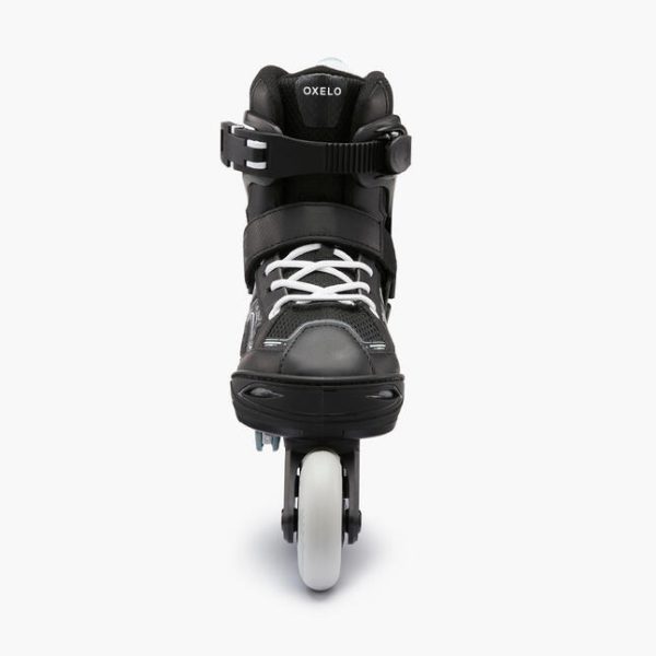 اسکیت بچگانه-OXELO Kids Skates FIT3-مشکی/خاکی - Image 2