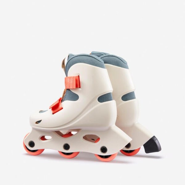 اسکیت بچگانه- OXELO Kids Skates Learn 100-صورتی - Image 6