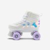 اسکیت بچگانه-OXELO Kids Skates Quad 100-سفید - Image 6