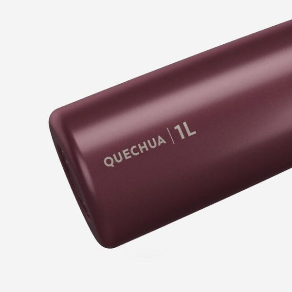 بطری آب کمپ و کوهنوردی-QUECHUA Outdoor Stainless Steel Water Bottle 1L 100-بنفش - Image 8