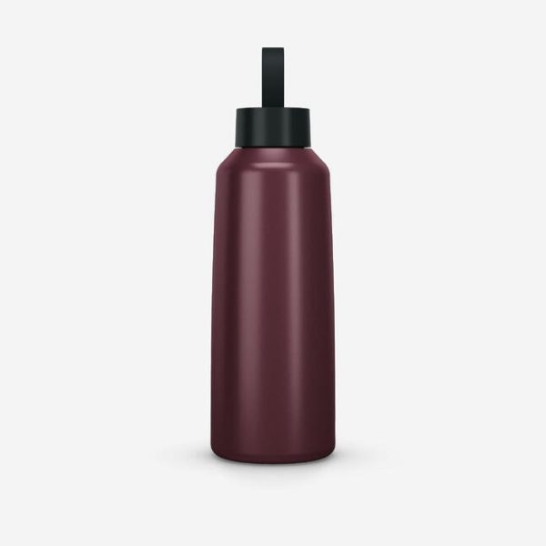 بطری آب کمپ و کوهنوردی-QUECHUA Outdoor Stainless Steel Water Bottle 1L 100-بنفش - Image 7
