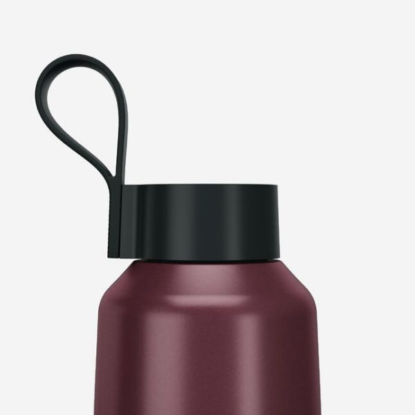 بطری آب کمپ و کوهنوردی-QUECHUA Outdoor Stainless Steel Water Bottle 1L 100-بنفش - Image 3