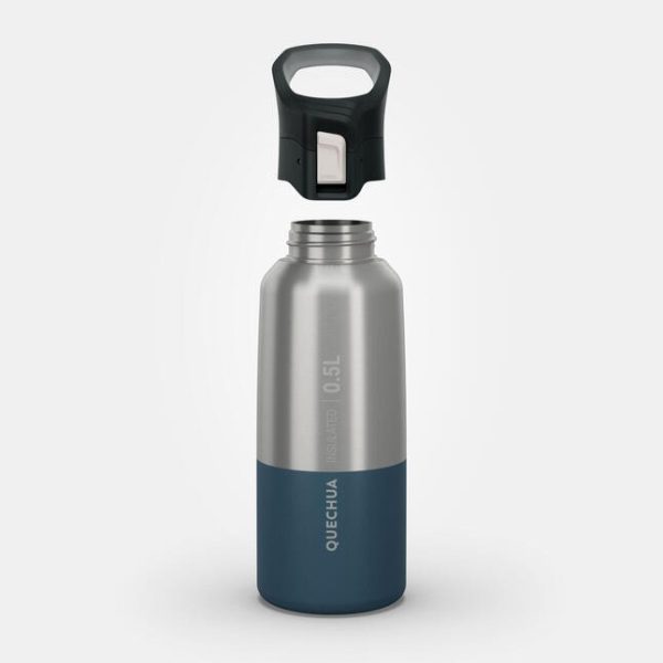 ترموس کمپ و کوهنوردی-QUECHUA Thermos 0.5L Practical Lid 900-آبی - Image 12