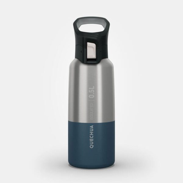 ترموس کمپ و کوهنوردی-QUECHUA Thermos 0.5L Practical Lid 900-آبی - Image 2