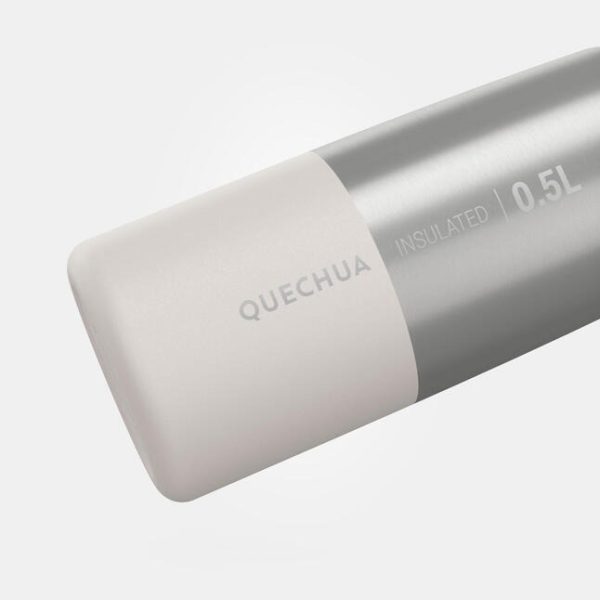 ترموس کمپ و کوهنوردی-QUECHUA Thermos 0.5L Practical Lid 900-سفید - Image 11