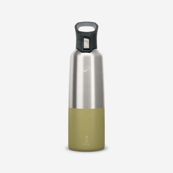 ترموس کمپ و کوهنوردی-QUECHUA Thermos 1L Practical Lid 900-خاکی