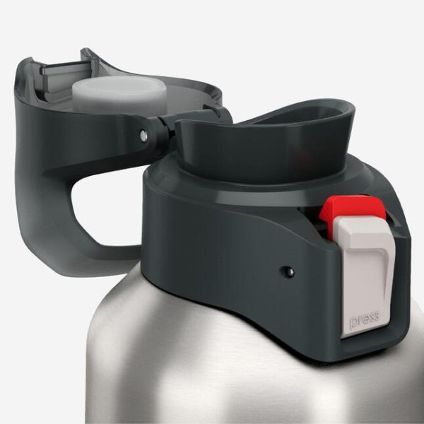 ترموس کمپ و کوهنوردی-QUECHUA Thermos 1L Practical Lid 900-خاکستری - Image 7